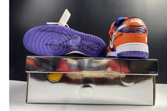 Perple CT0856-801 O-W Dunk SB White Nike  x Orange Low 0325